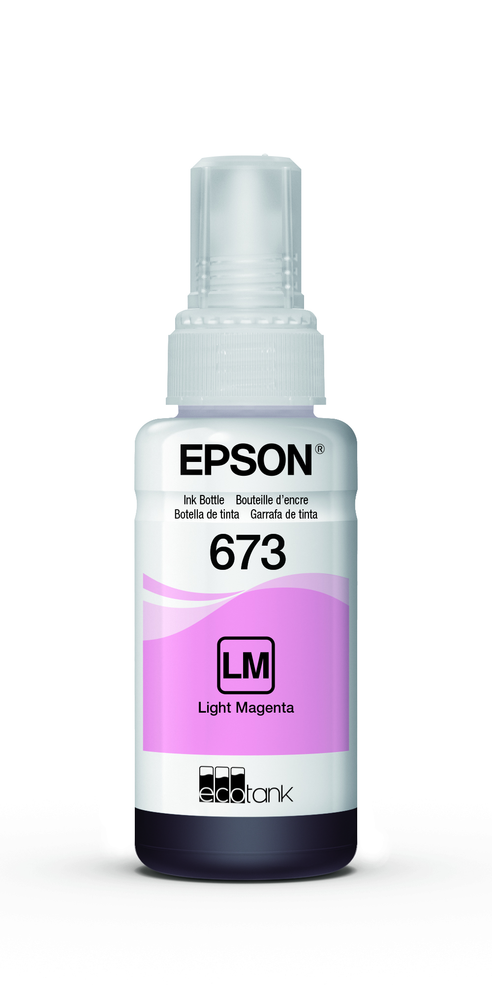 Botella De Tinta Epson 673 (t673620), Color Magenta Claro, Contenido 70 Ml, Para Impr