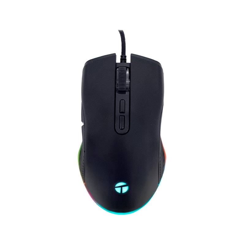 Mouse Gamer Teros Te-1233g, Dpi Hasta 7200, Rgb,7botones, Usb, Negro Domina Tus P