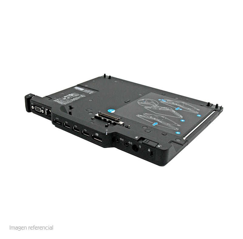 Base De Expansión Hp 2740 Ultra-slim, Usb / Esata/ Vga / Lan / Dp / Dvd / Audio.