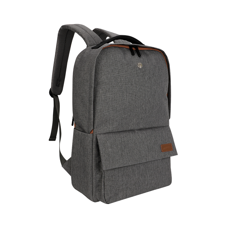 Backpack Teros City Ii Te-9028-2gr, Para Notebooks De Hasta 15.6 - Color Gris Mu
