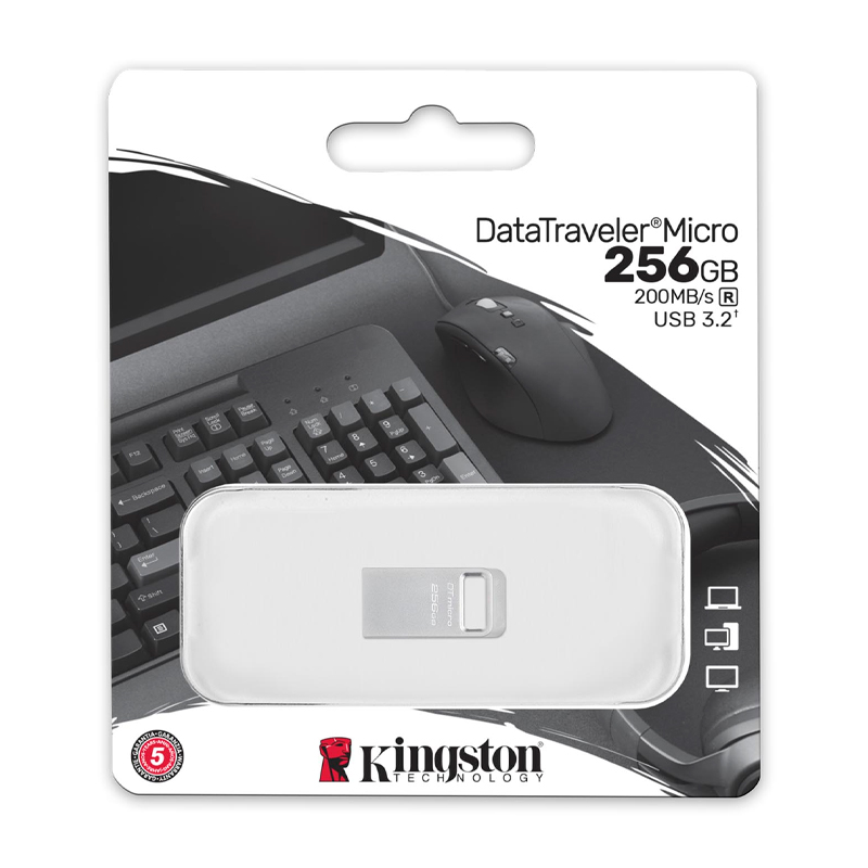 Memoria Flash Kingston Datatraveler Micro Unidad Flash Usb Ultrapequeño Con Metal Pre