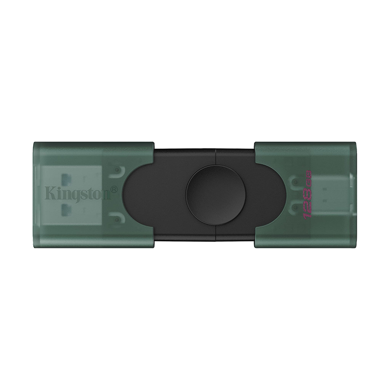 Memoria Flash Usb Kingston Datatraveler Duo, 128gb Usb 3.2 Gen 1, Color Negro Mate[@@